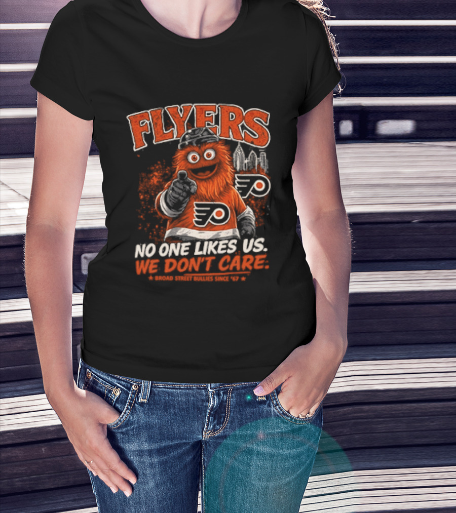 Philadelphia Flyers Gritty No One Likes Us We Don't Care T-Shirt
