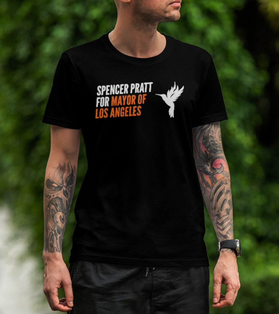 Spencer Pratt For Mayor Of Los Angeles 2026 Hummingbird T-Shirt