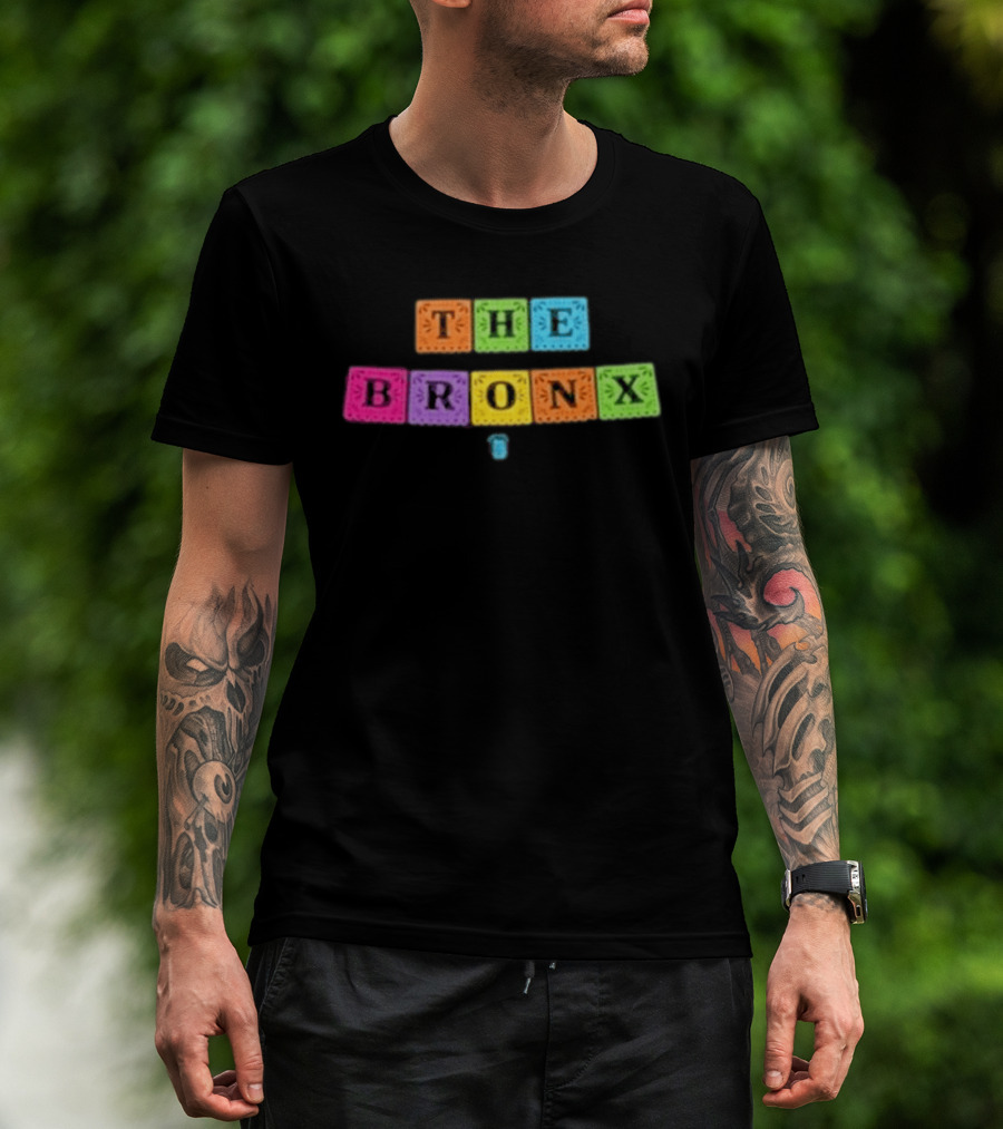 The Bronx Cinco De Mayo Exclusive Enzyme Colorful Block Letters T-Shirt