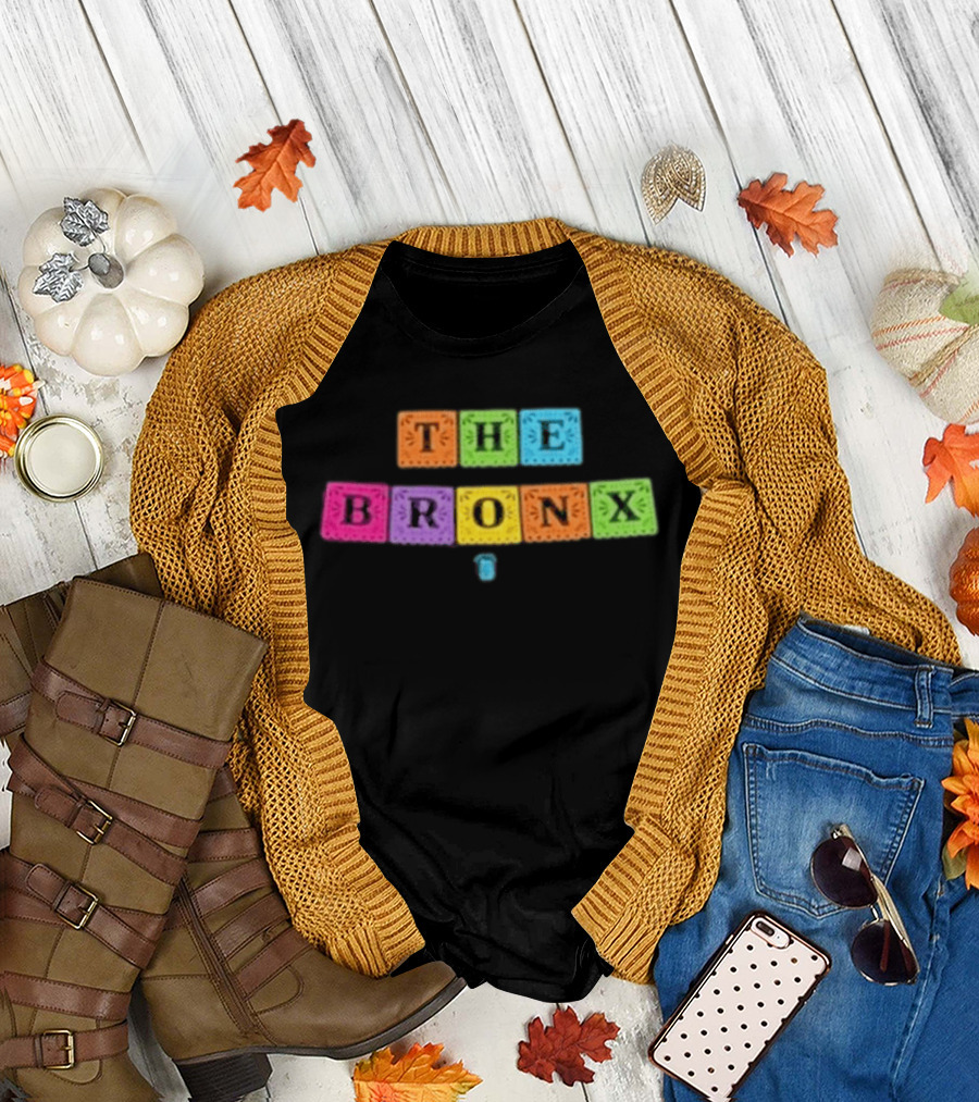 The Bronx Cinco De Mayo Exclusive Enzyme Colorful Block Letters T-Shirt