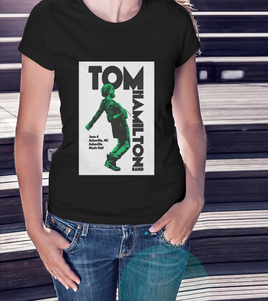 Tom Hamilton Band Asheville NC June 4 Asheville Music Hall T-Shirt