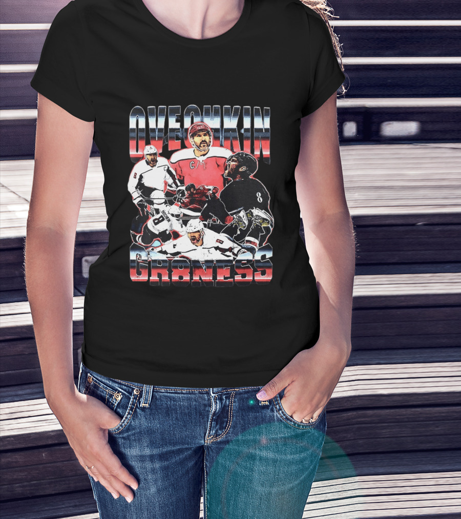 Ovechkin Greatness Washington Capitals Hockey C Captain Number 8 T-Shirt