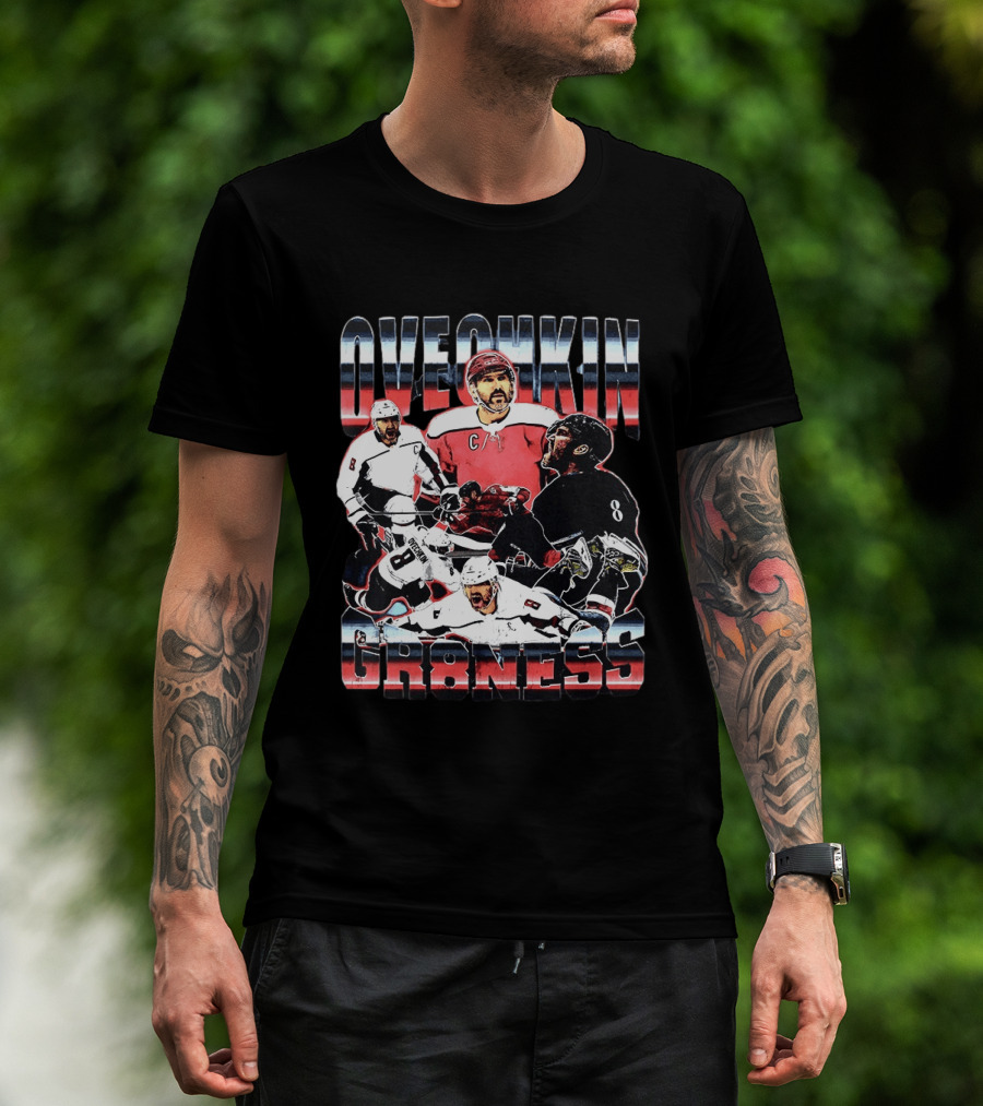 Ovechkin Greatness Washington Capitals Hockey C Captain Number 8 T-Shirt