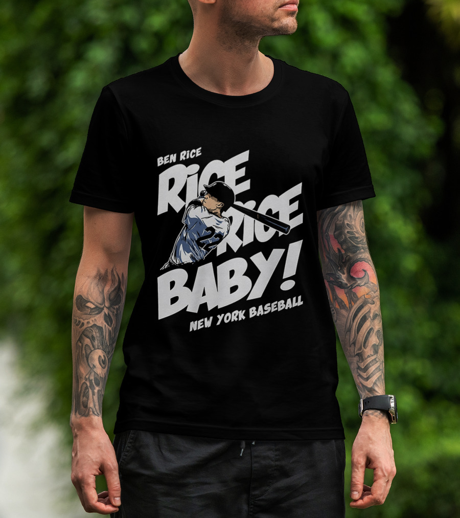 Ben Rice Rice Rice Baby New York Baseball T-Shirt