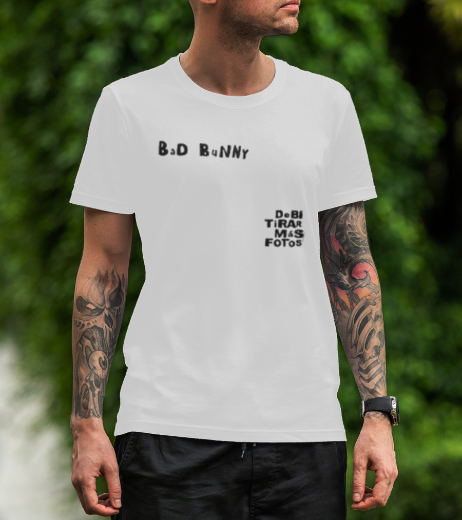 Bad Bunny Vamos A Ver Si Es Velda De Ni Tira Mas Fotos T-Shirt