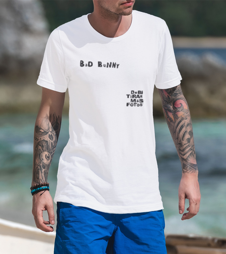 Bad Bunny Vamos A Ver Si Es Velda De Ni Tira Mas Fotos T-Shirt