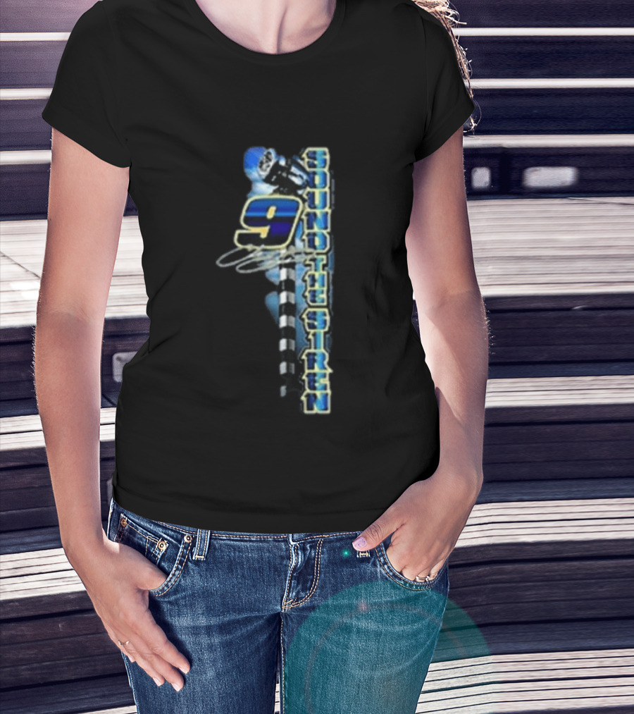 Chase Elliott 9 Sound The Siren Racing Helmet Checkered Flag T-Shirt