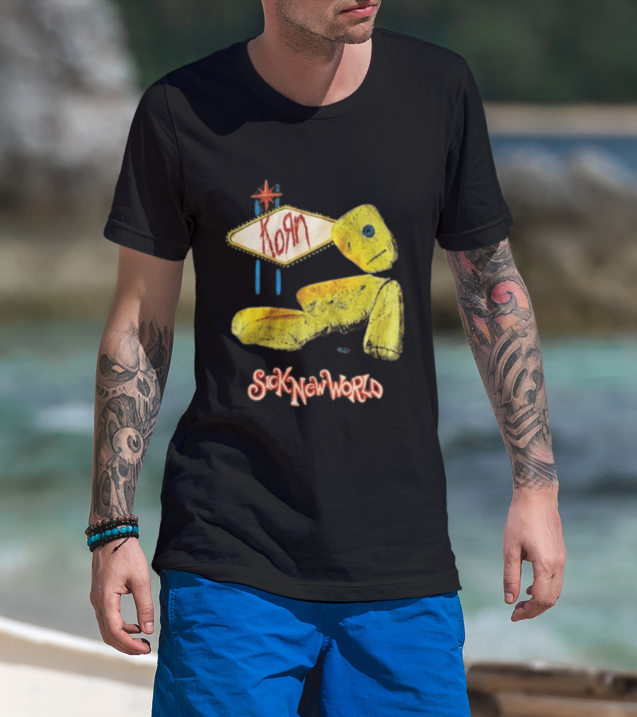 Korn Sick New World 2026 Las Vegas Voodoo Doll April 25 Event T-Shirt