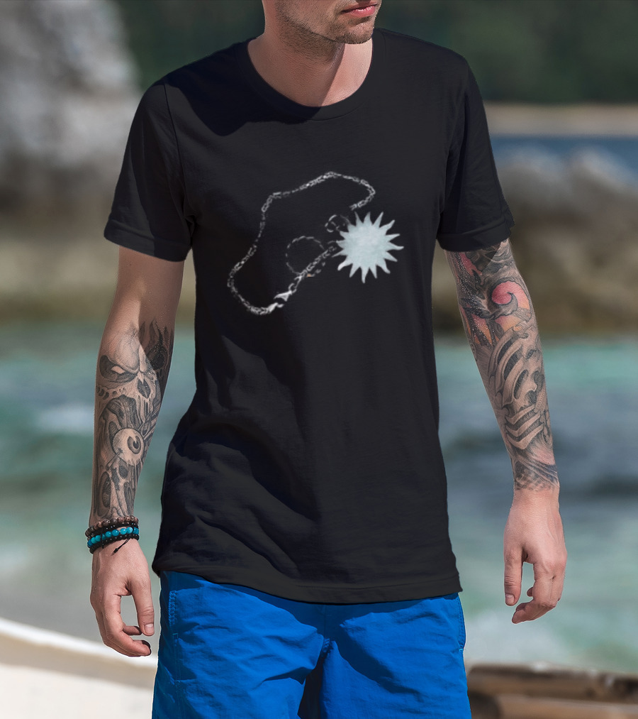 Loathe Necklace Smoke Spiral And Starburst T-Shirt