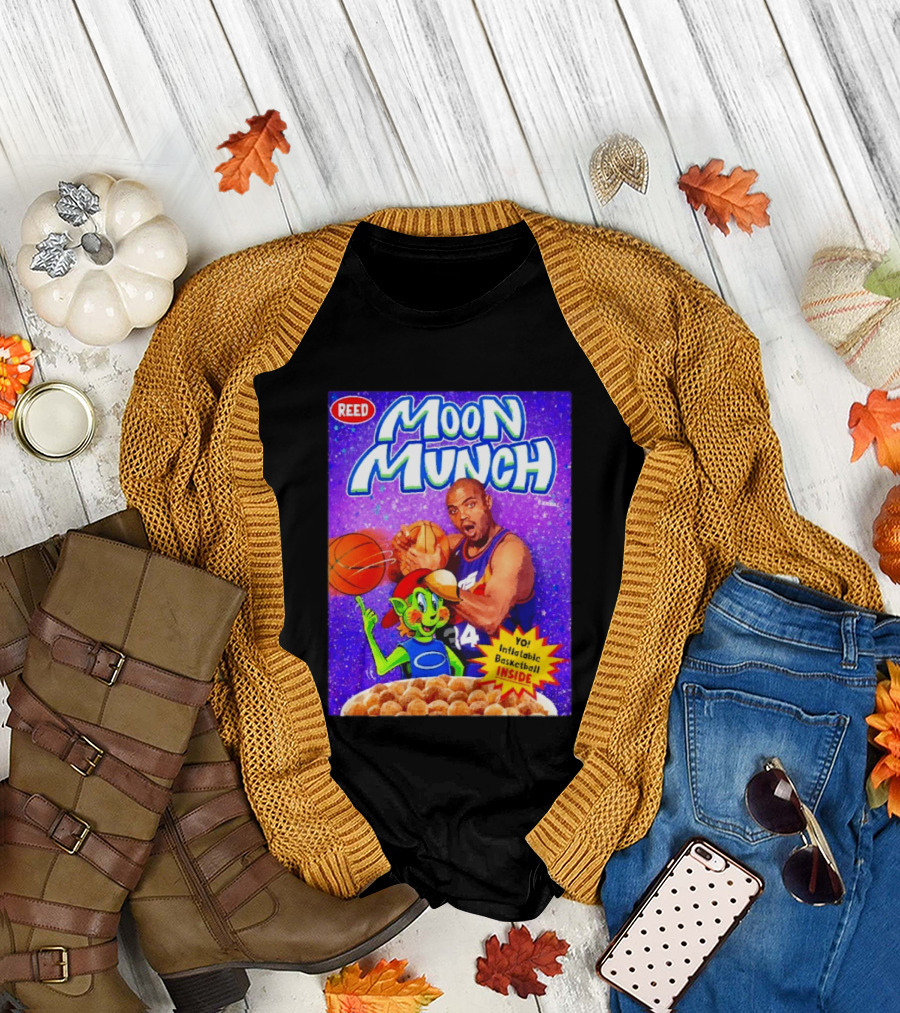 Reed Moon Munch Basketball Cereal Charles Barkley Phoenix Suns Magic T-Shirt