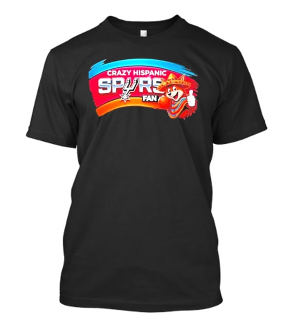 Crazy Hispanic Spurs Fan San Antonio Coyote Basketball 2026 T-Shirt