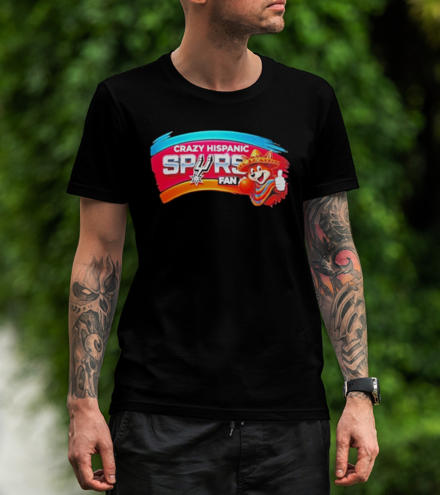 Crazy Hispanic Spurs Fan San Antonio Coyote Basketball 2026 T-Shirt