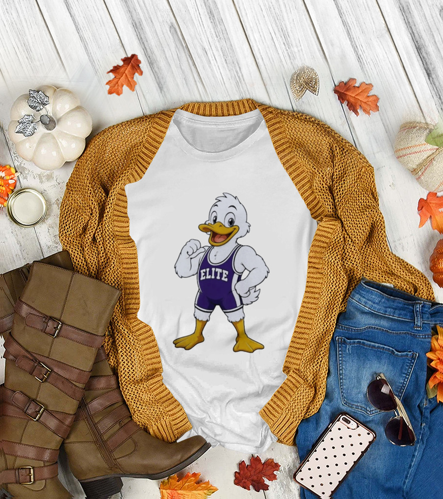 Elite Wrestling Duck Cartoon T-Shirt