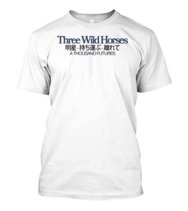 Three Wild Horses A Thousand Futures 1971 X GK T-Shirt