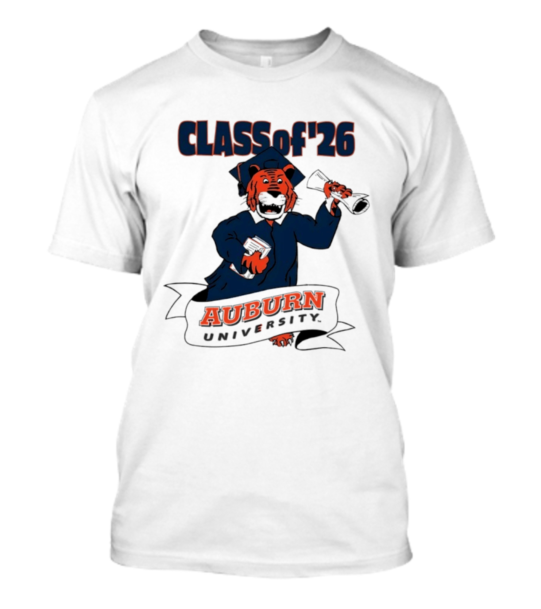 Auburn University Class Of 2026 Tiger Graduation T-Shirt
