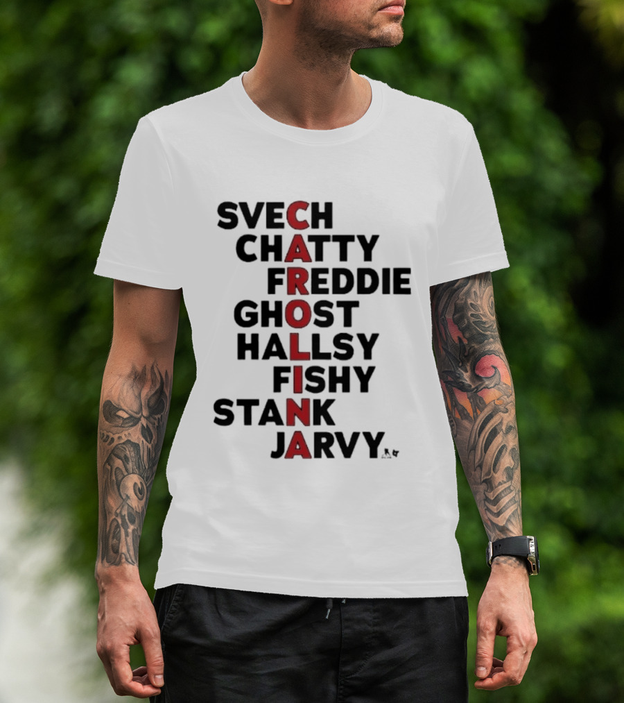 Carolina Hockey Names Svech Chatty Freddie Ghost Hallsy Fishy Stank Jarvy 2026 T-Shirt