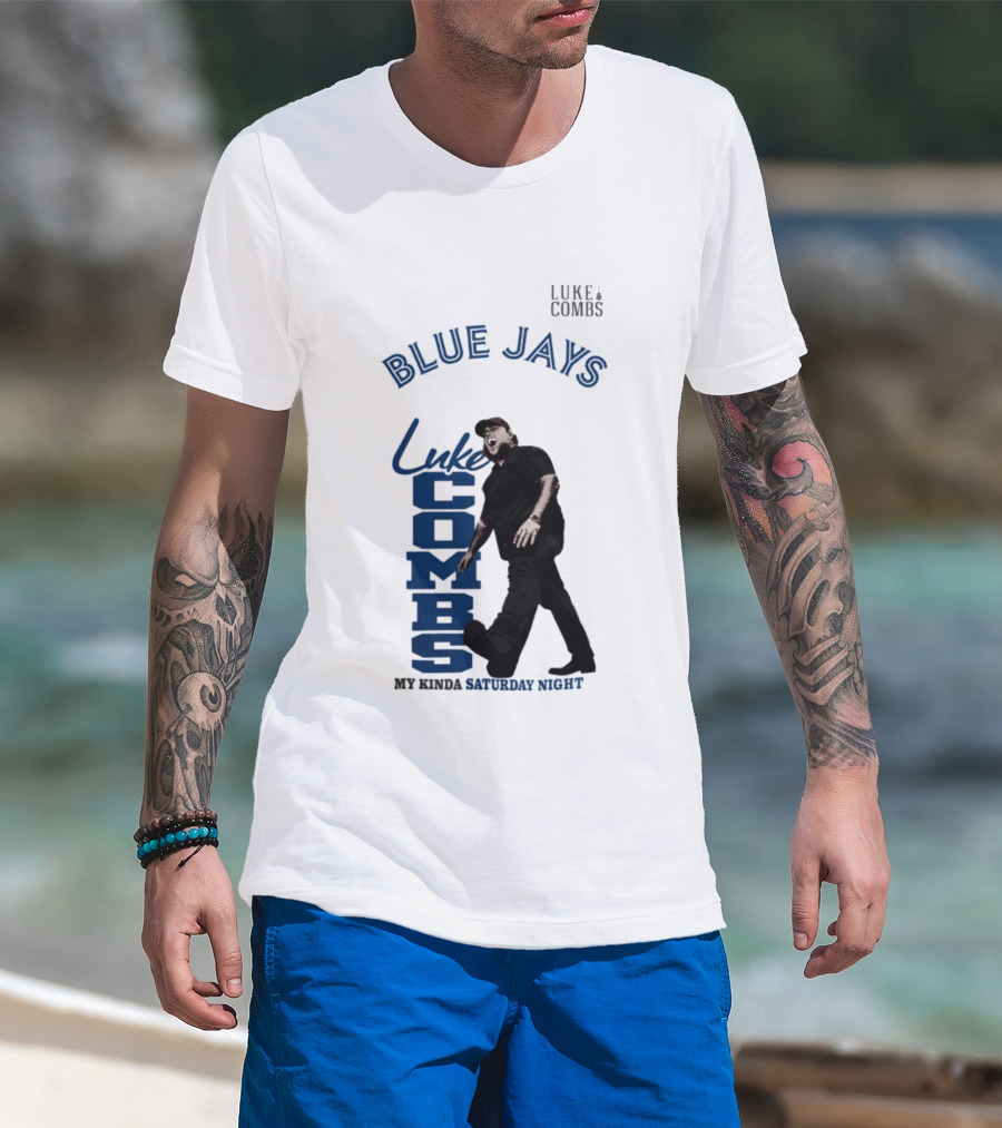 Blue Jays Luke Combs Saturday Night Toronto 2026 Tour Concert T-Shirt