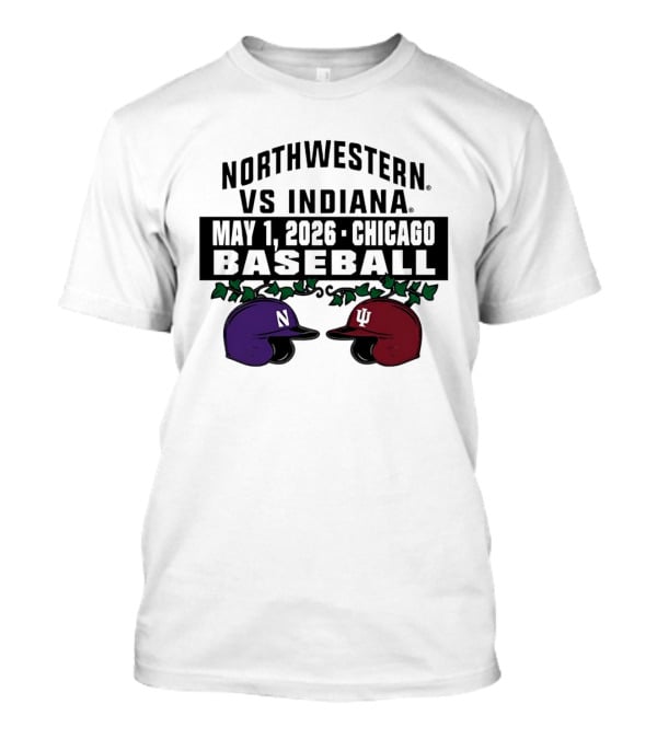 Northwestern Vs Indiana May 1 2026 Chicago Baseball T-Shirt