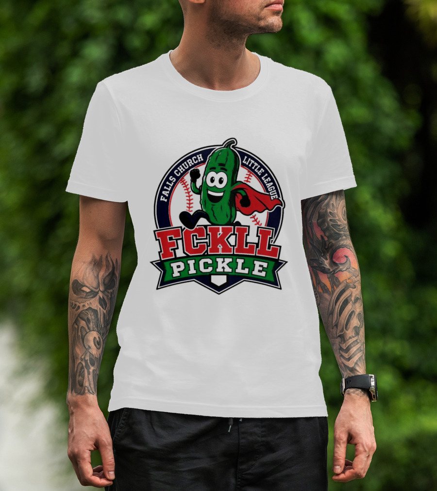 Falls Church Little League FCKLL Pickle Fundraiser Superhero T-Shirt