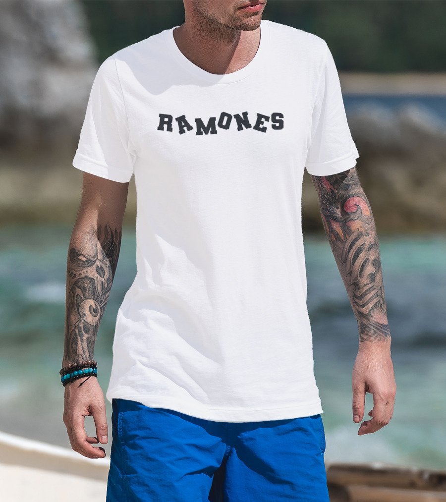 Ramones Official Band Name T-Shirt