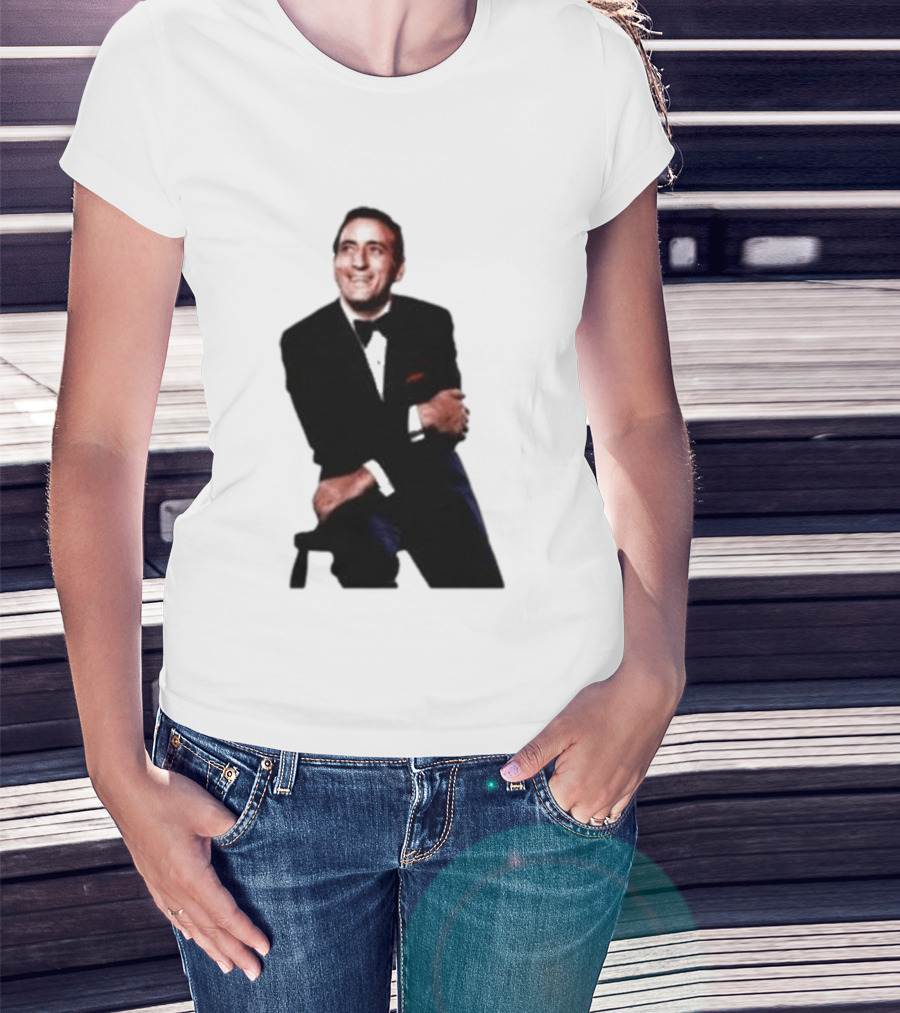 Tony Bennett The Way You Look Sitting Pose T-Shirt