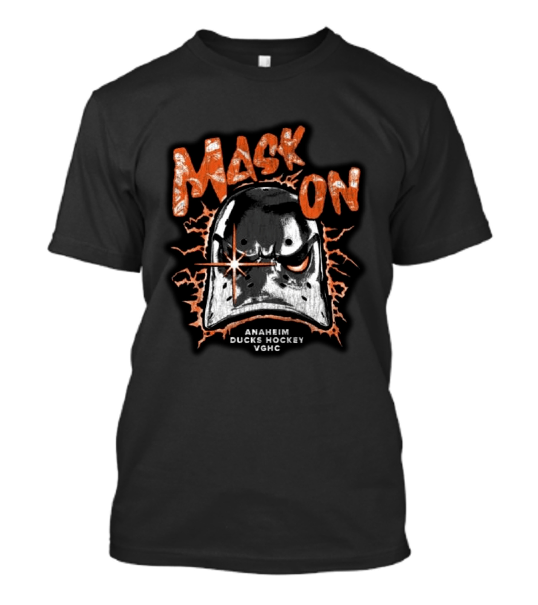 Anaheim Ducks Mask On Anaheim Ducks Hockey VGHC T-Shirt