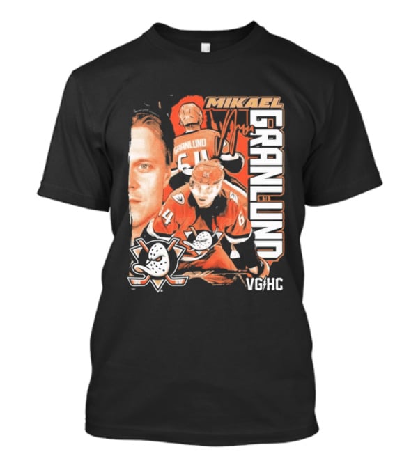 Anaheim Ducks Mikael Granlund VGHC Hockey Team Collage T-Shirt