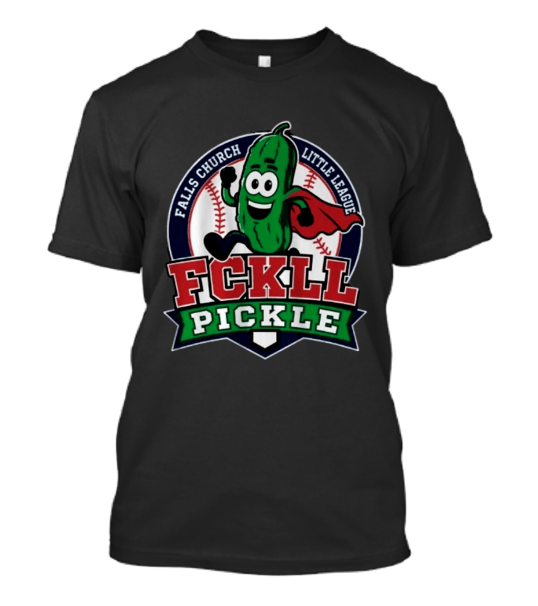 Falls Church Little League FCKLL Pickle Fundraiser Baseball T-Shirt