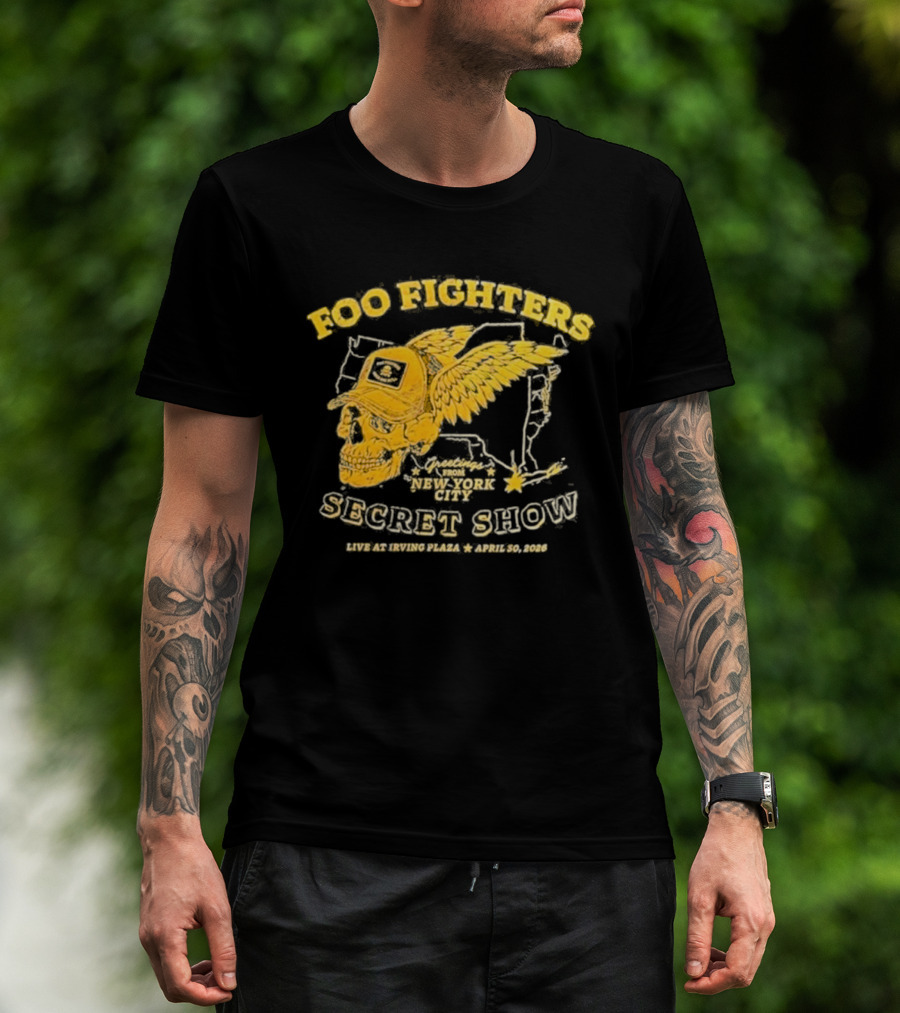 Foo Fighters Secret Show New York City Live At Irving Plaza April 30 2026 T-Shirt