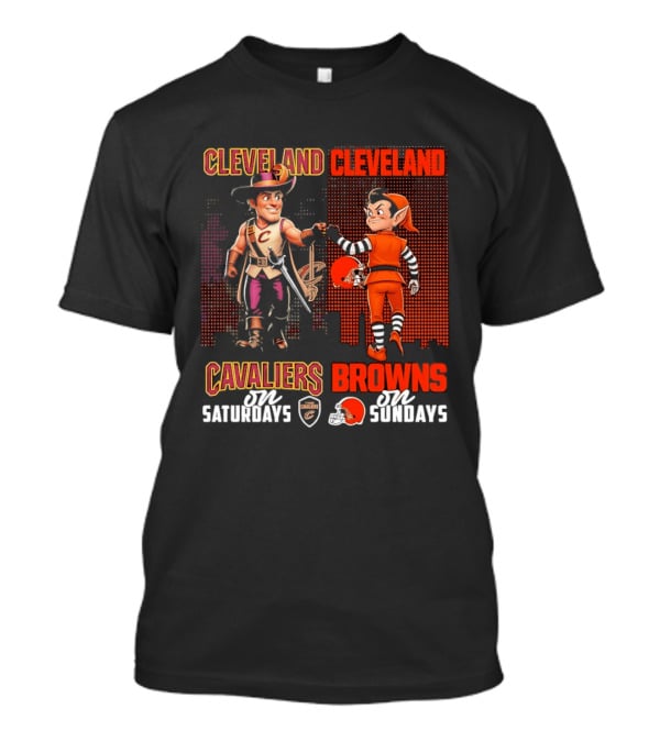 Cleveland Cavaliers On Saturdays Cleveland Browns On Sundays T-Shirt