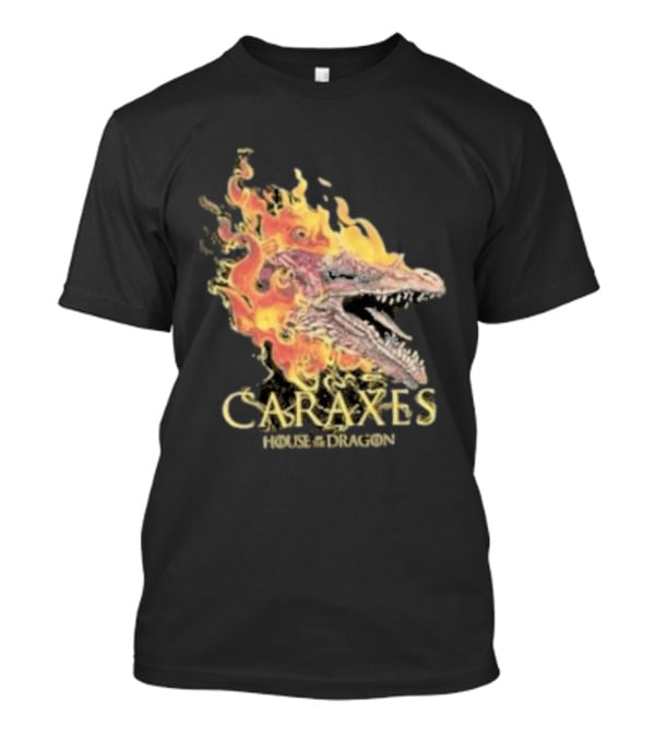 House Of The Dragon Caraxes Fiery Dragon Head T-Shirt