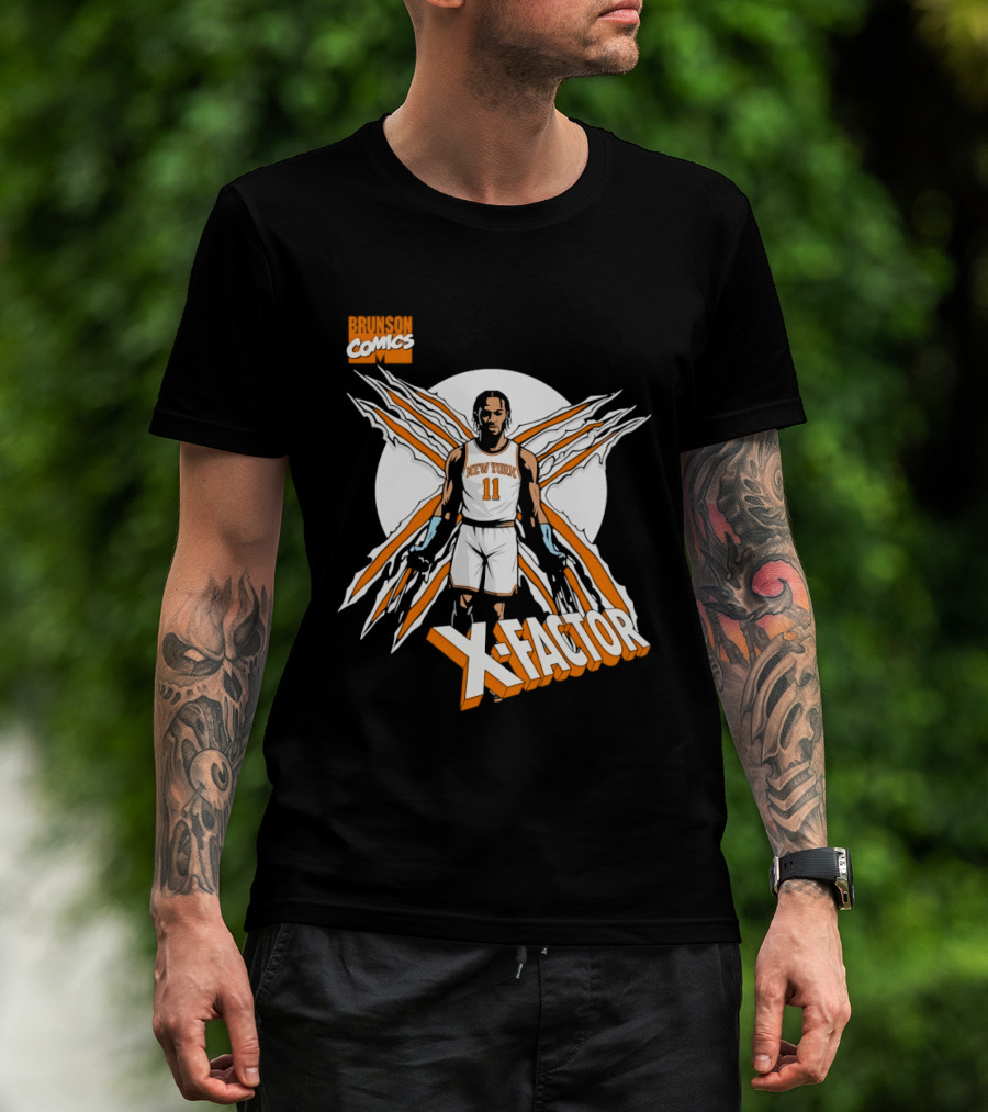 Jalen Brunson X Factor New York Knicks Comics NBA T-Shirt