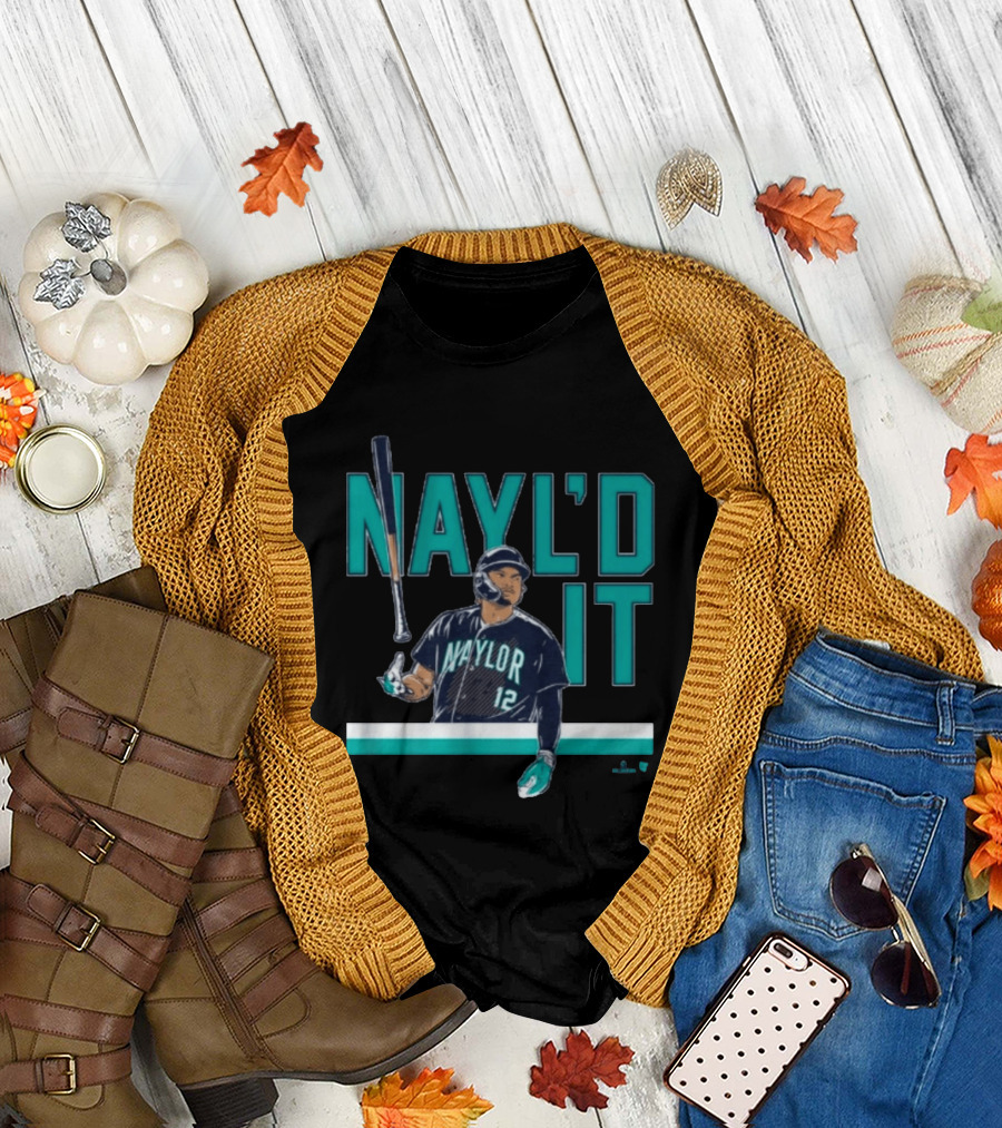 Josh Naylor Nayl'd It Bat Flip Baseball Player Number 12 T-Shirt