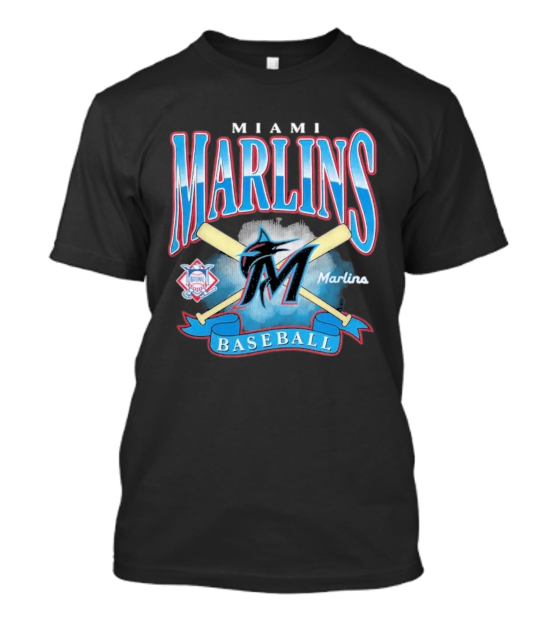 Miami Marlins Baseball Chrometown 47 Franklin National League T-Shirt