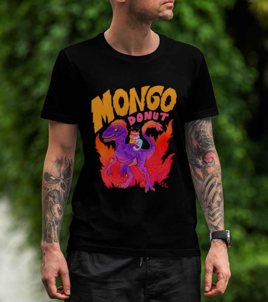 Mongo Donut Dungeon Crawler Carl Dinosaur T-Shirt