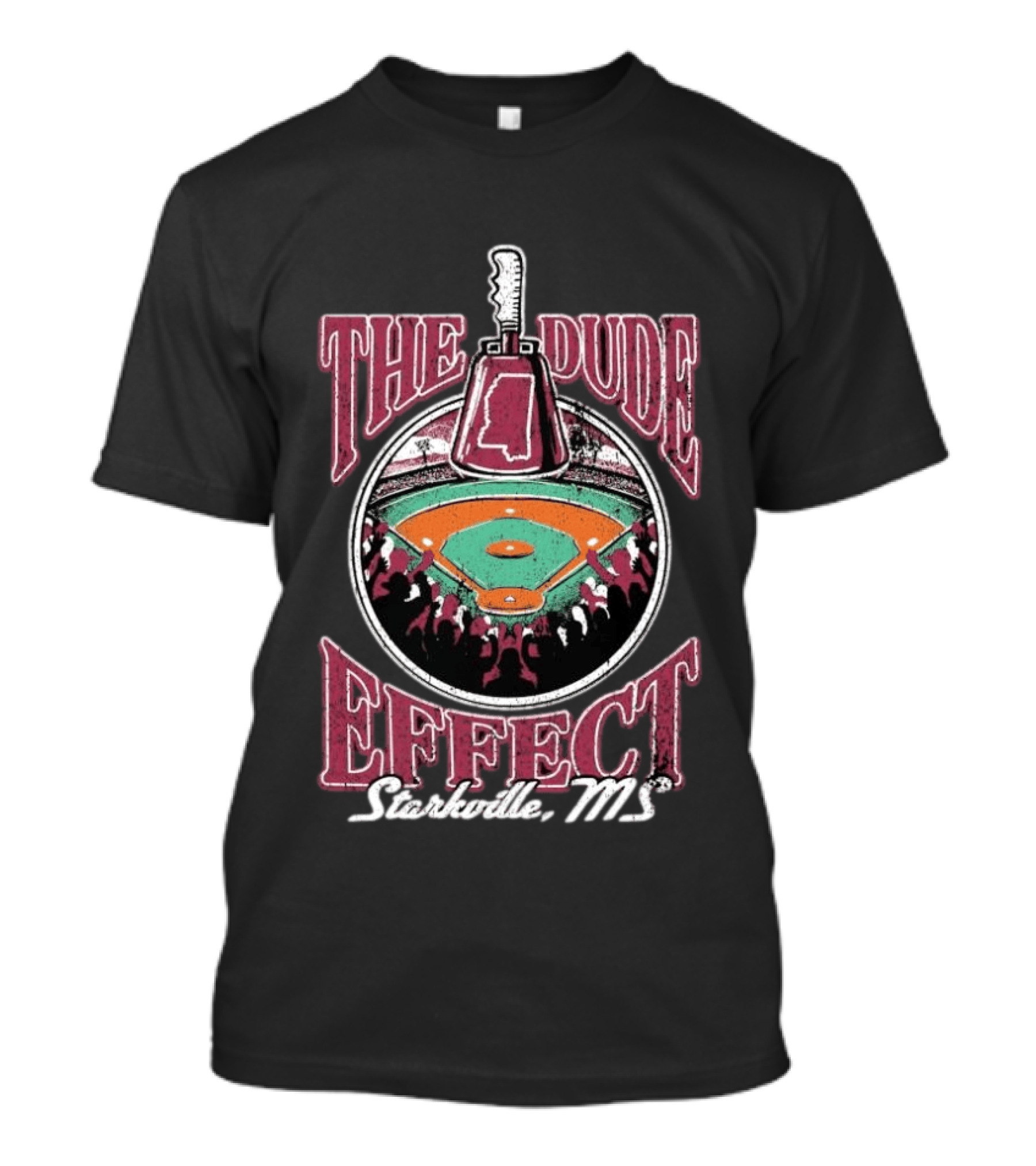 The Dude Effect Starkville MS Baseball Stadium Axe T-Shirt