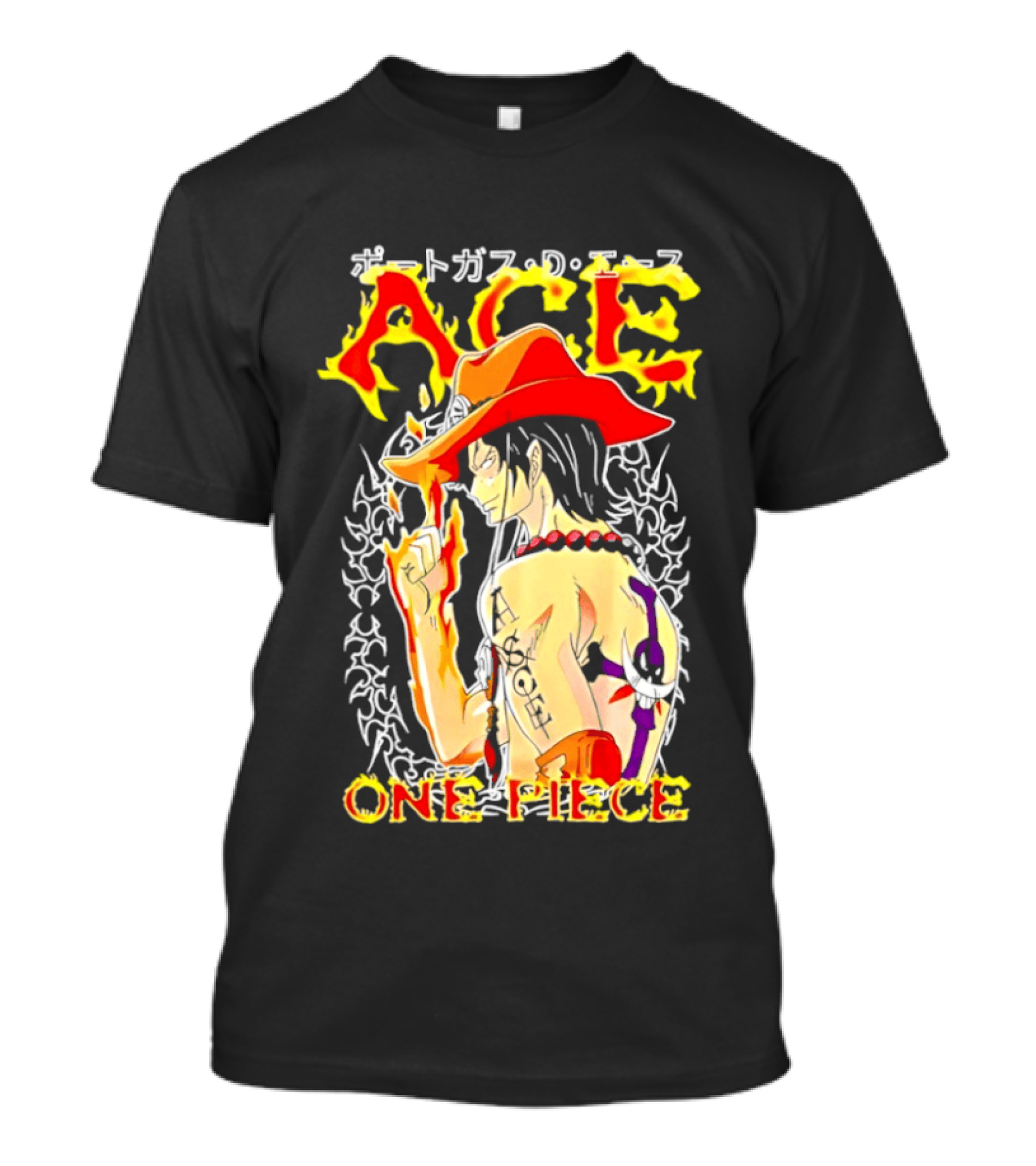 Portgas D. Ace One Piece Anime Flame T-Shirt