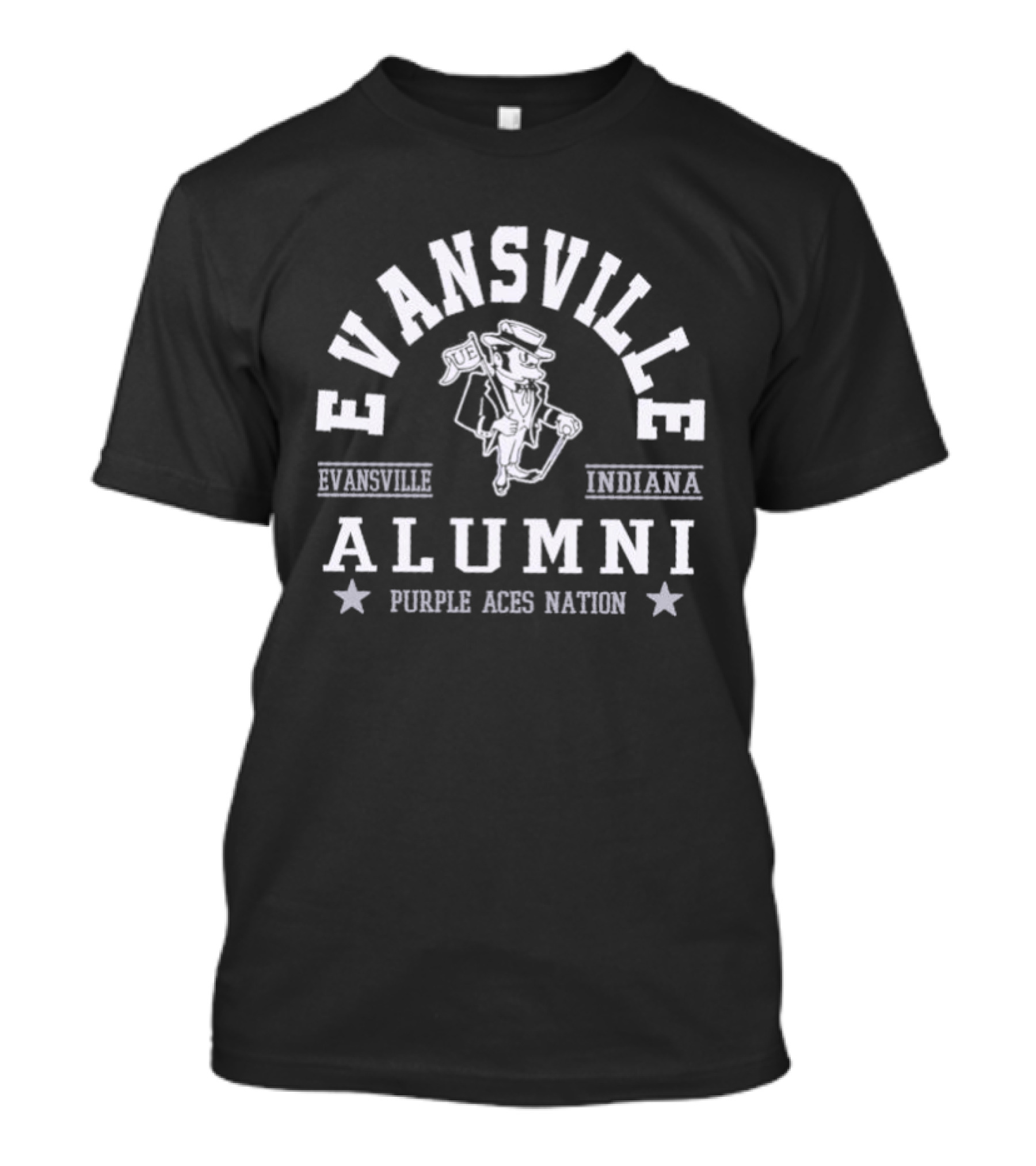 Evansville Indiana Alumni Purple Aces Nation T-Shirt