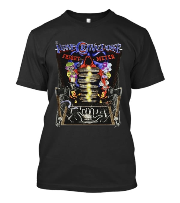 Insane Clown Posse Fright O Meter Pleased Terrified Scared Petrified Horrified Hand Here T-Shirt