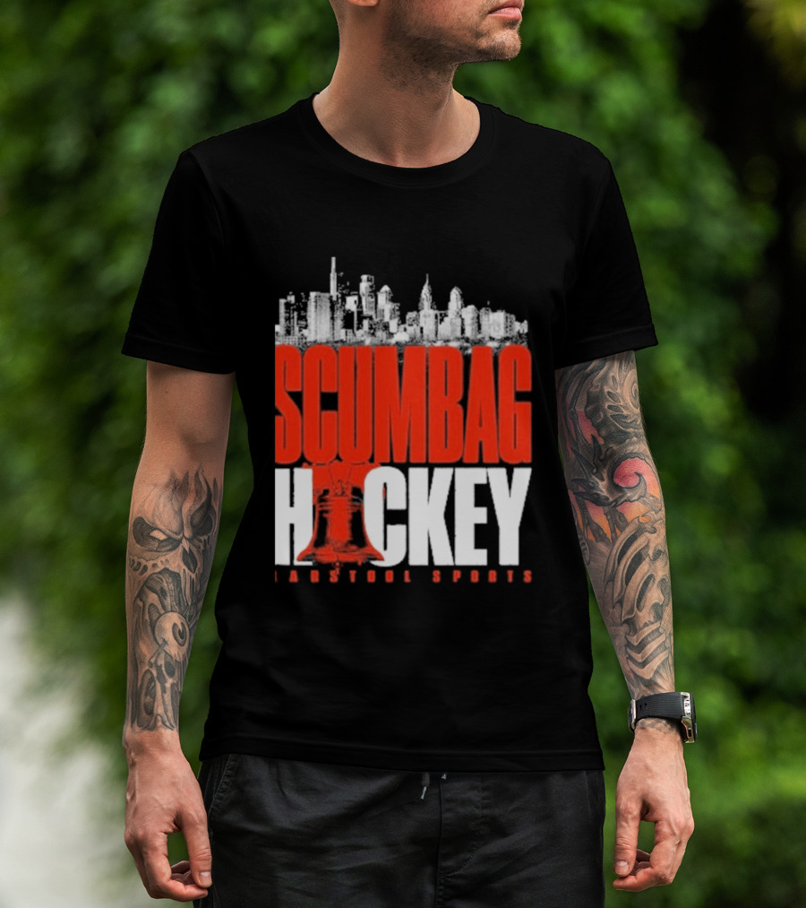 Barstool Sports Scumbag Hockey City Skyline T-Shirt