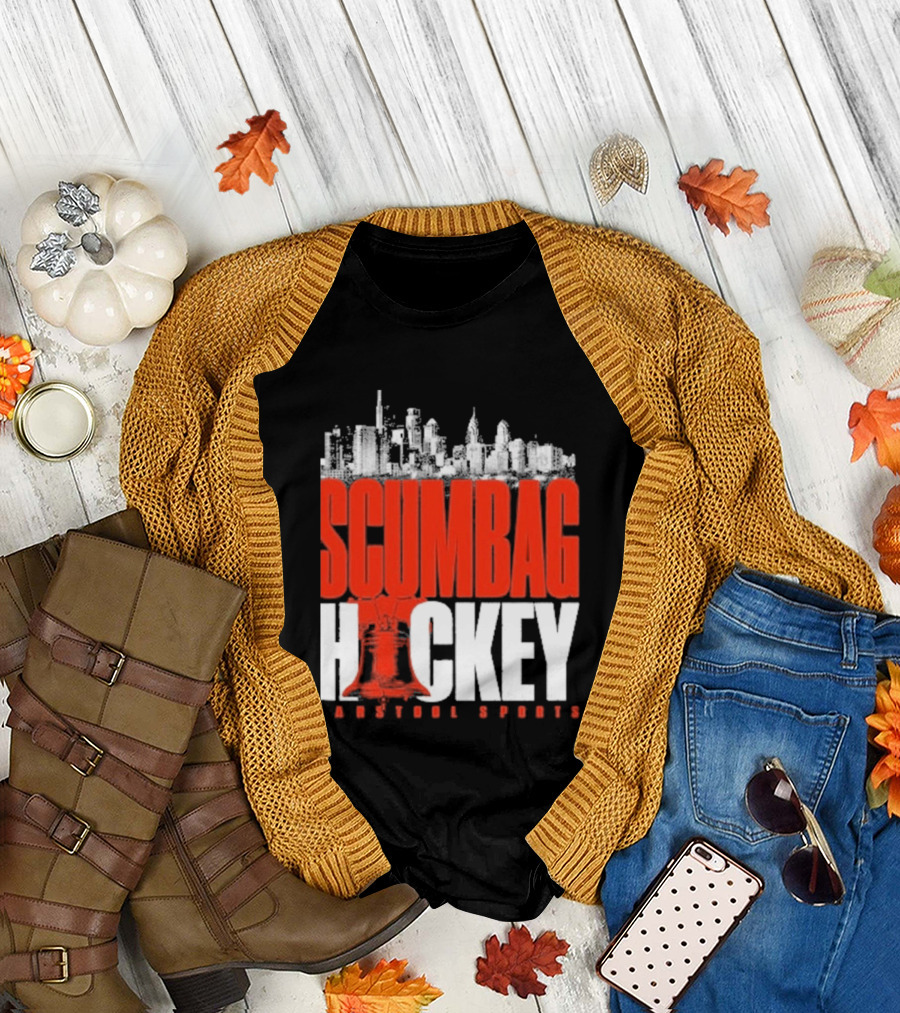 Barstool Sports Scumbag Hockey City Skyline T-Shirt