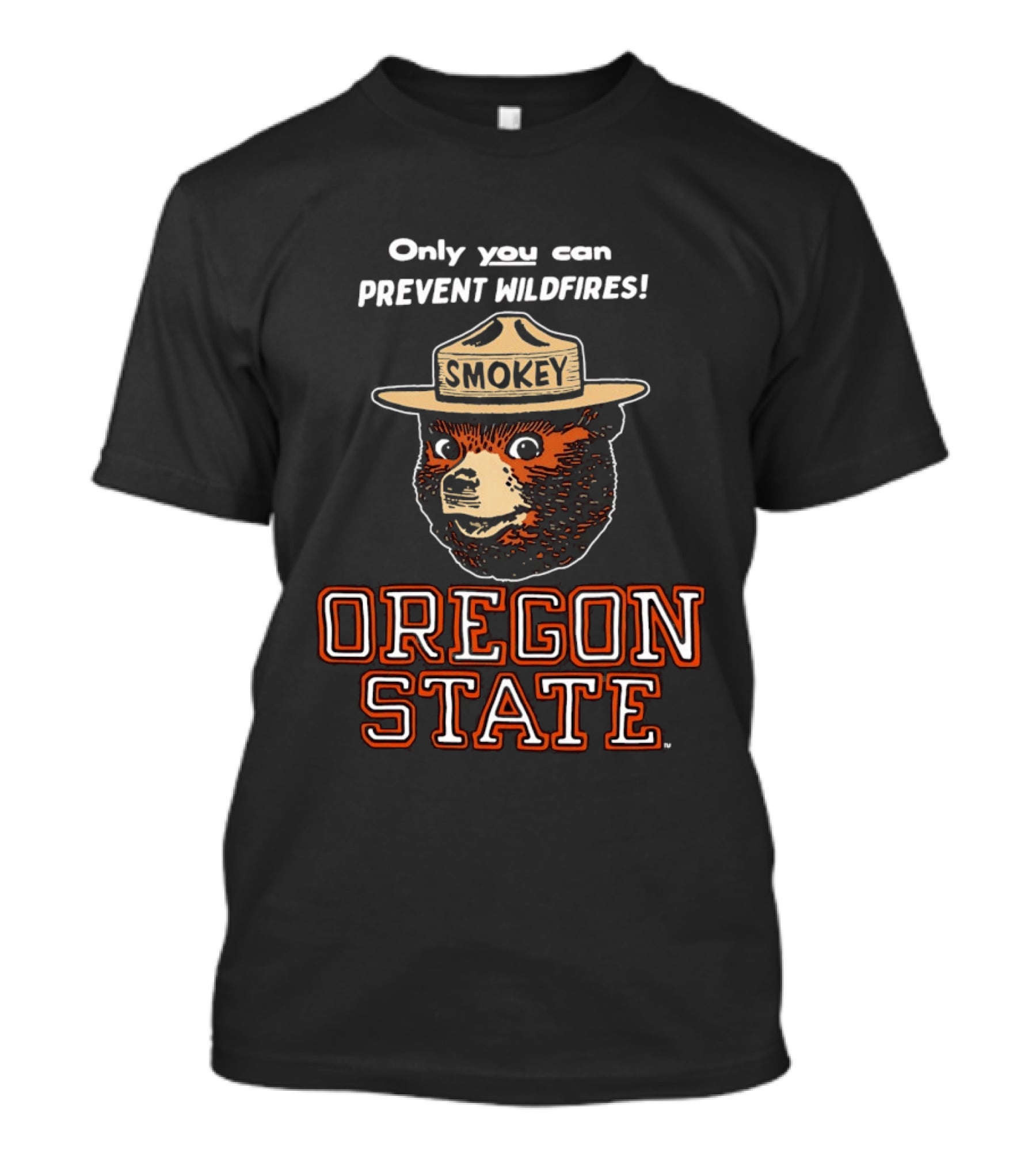 Smokey Bear Oregon State Only You Can Prevent Wildfires T-Shirt