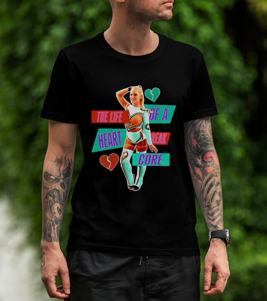 The Life Of A Heartbreak Core Cheerleader Hearts T-Shirt