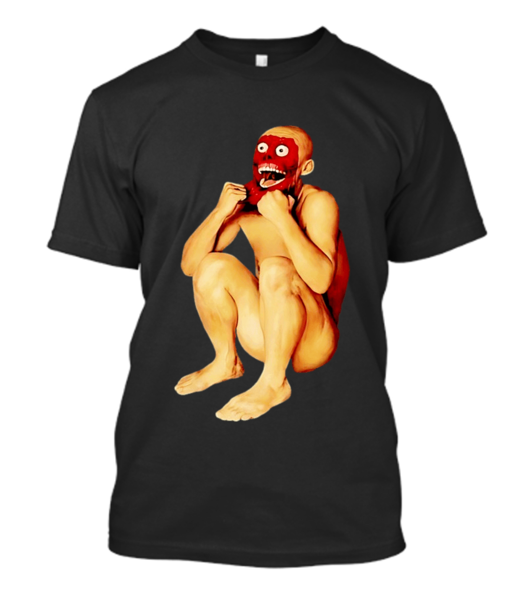 Face Off Meme Bald Character Peeling Illusion T-Shirt