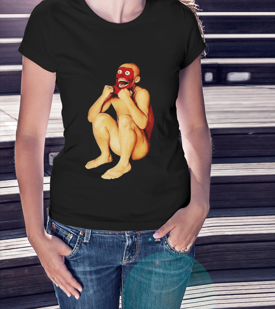Face Off Meme Bald Character Peeling Illusion T-Shirt