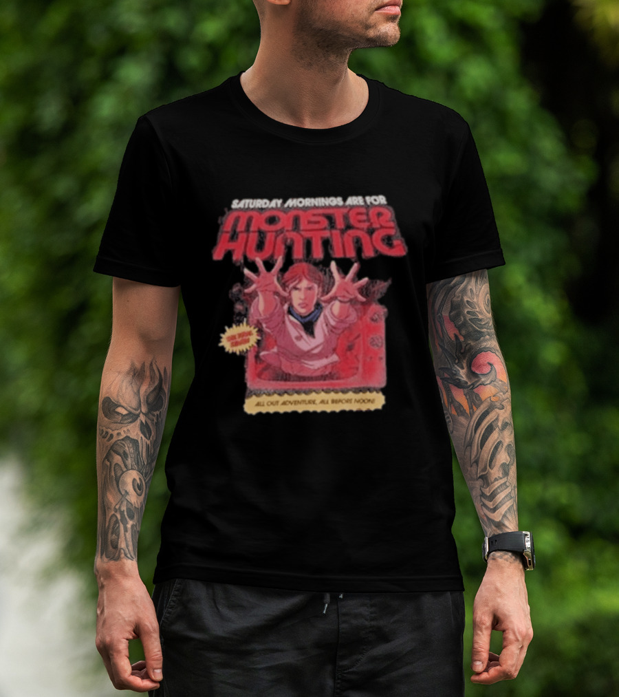 Saturday Mornings Are For Monster Hunting Vatokyo All Out Adventure All Broke None T-Shirt