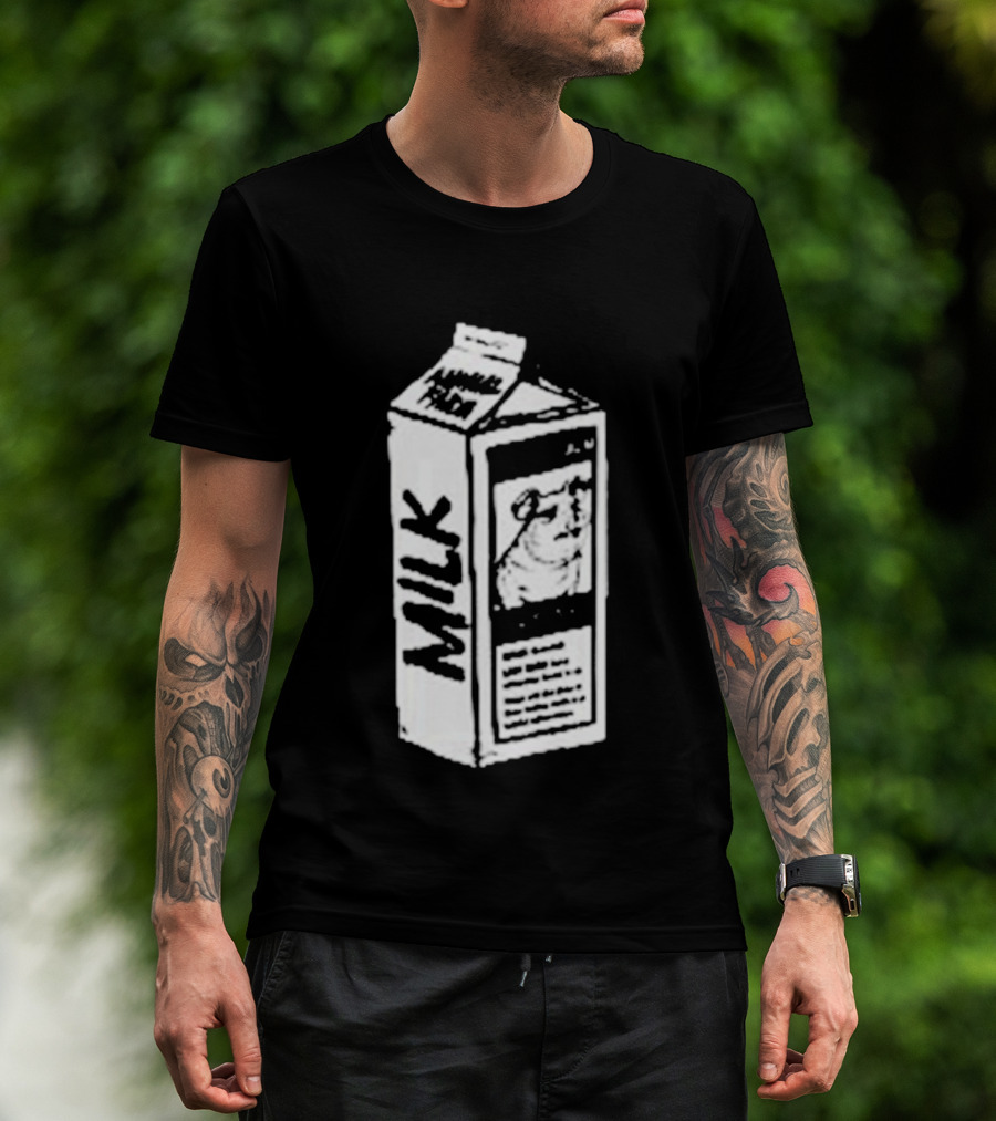 Angel Animal Farm MILK Missing Pig T-Shirt