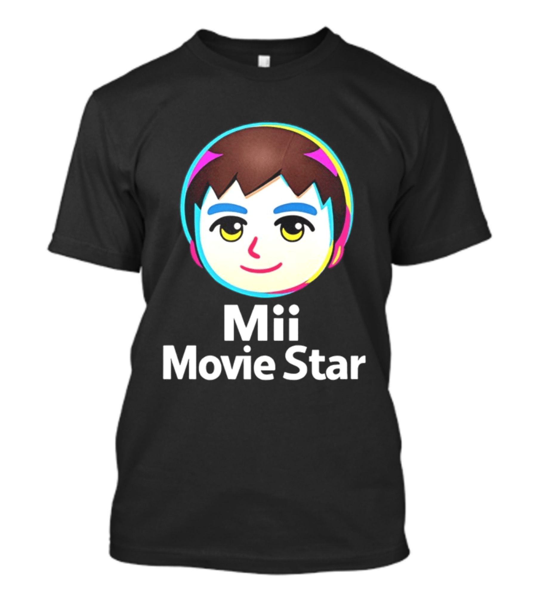 Mii Movie Star Icon Face Emojis T-Shirt