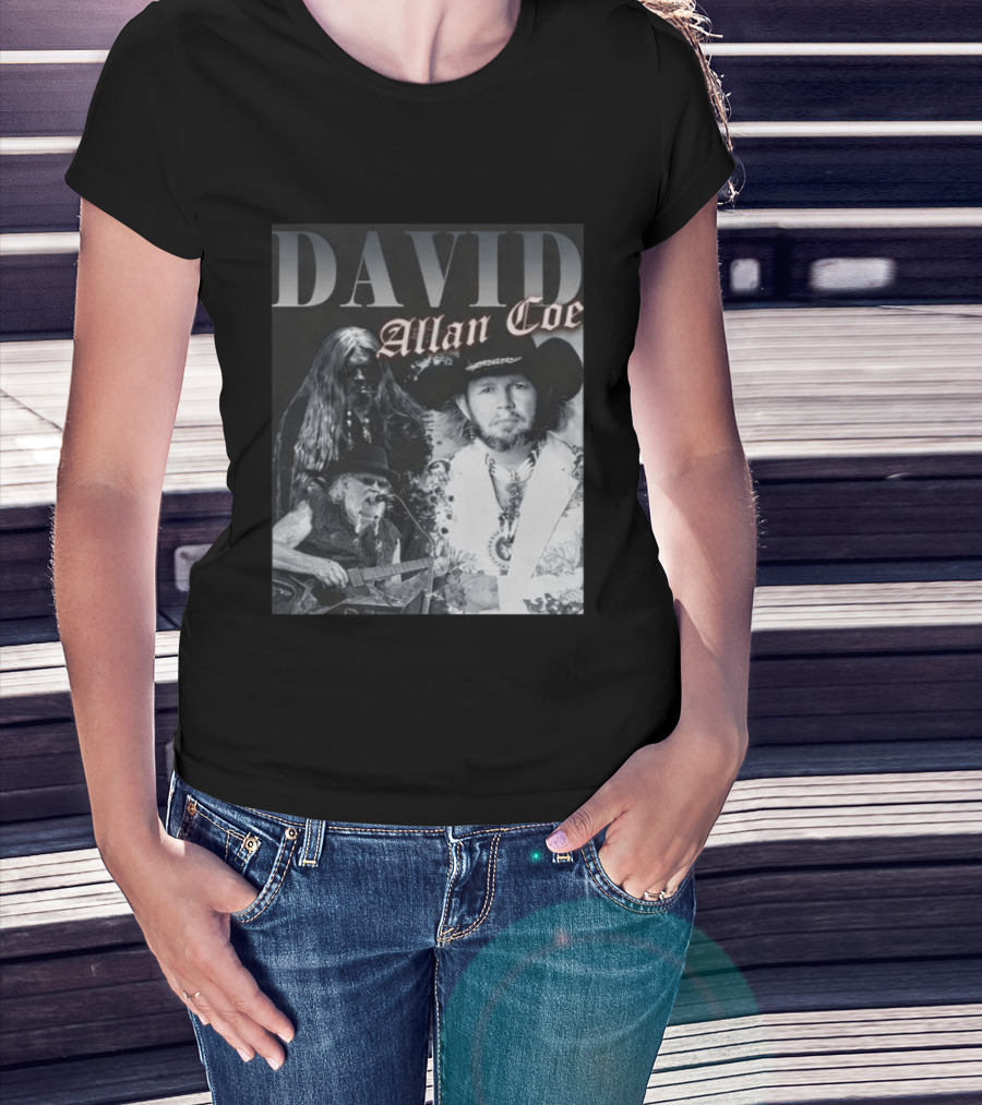 David Allan Coe Iconic Country Music Legend Images T-Shirt
