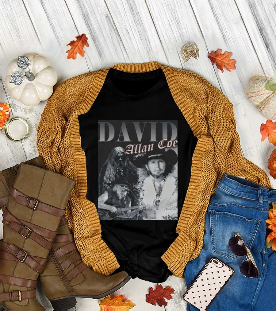 David Allan Coe Iconic Country Music Legend Images T-Shirt